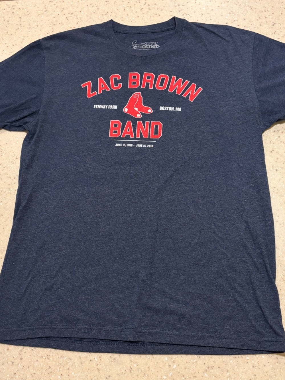 Zac Brown Band Fenway Park Boston 2018 Concert T Shirt Large Country Music Tee
